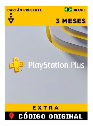 Cartao Playstation Plus Extra 3 Meses Assinatura Brasil